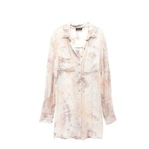 AS by DF-Women's Tie-Dye Button-Up Shirt Size M